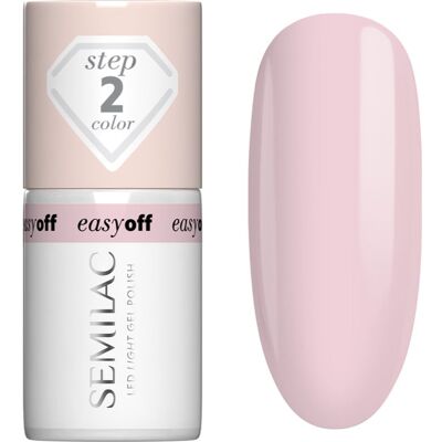 Semilac Easy Off Step 2 smalto gel per unghie con lampada UV/LED colore Pink Marshmallow 7 ml Semilac Easy Off Step 2 smalto gel per unghie con lampada UV/LED colore Pink Marshmallow 7 ml