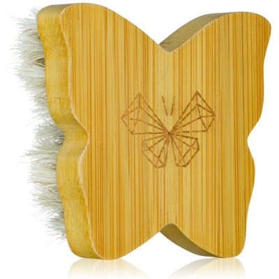 Crystallove Bamboo Butterfly Agave Face Brush Travel Size spazzola per massaggi per viso e décolleté 1 pz Crystallove Bamboo Butterfly Agave Face Brush Travel Size spazzola per massaggi per viso e décolleté 1 pz