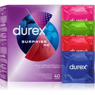 Durex Surprise Me preservativi mix 40 pz Durex Surprise Me preservativi mix 40 pz