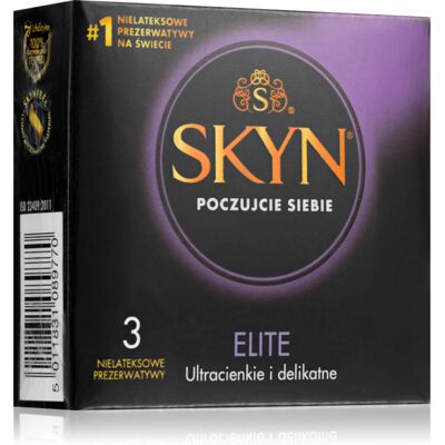 Preservativi SKYN Elite - Senza lattice Ultra sottile - 3 pz Preservativi SKYN Elite - Senza lattice Ultra sottile - 3 pz