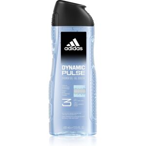 Adidas Dynamic Pulse gel doccia per viso, corpo e capelli 3 in 1 400 ml Adidas Dynamic Pulse gel doccia per viso, corpo e capelli 3 in 1 400 ml