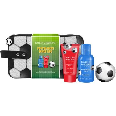 Baylis & Harding Football Stars Wash confezione regalo da viaggio per bambini Blueberry Fizz Baylis & Harding Football Stars Wash confezione regalo da viaggio per bambini Blueberry Fizz