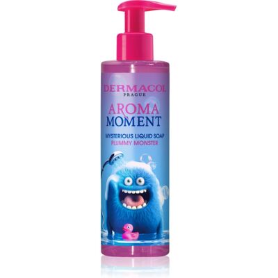 Dermacol Aroma Moment Plummy Monster sapone liquido per le mani per bambini 250 ml Dermacol Aroma Moment Plummy Monster sapone liquido per le mani per bambini 250 ml