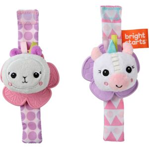 Bright Starts Wrist Pals Toy sonaglio a mano con dentaruolo Unicorn & Llama 0 m+ 2 pz Bright Starts Wrist Pals Toy sonaglio a mano con dentaruolo Unicorn & Llama 0 m+ 2 pz
