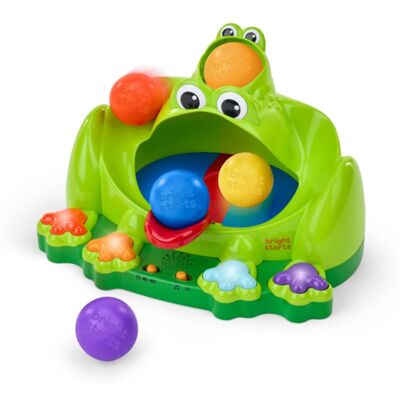 Bright Starts Poppin' Ball Frog attività giocattolo con melodia 6 m+ 1 pz Bright Starts Poppin' Ball Frog attività giocattolo con melodia 6 m+ 1 pz