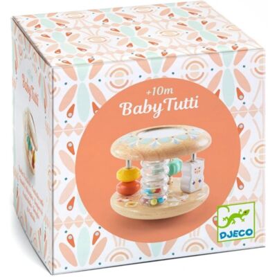 DJECO Rattle Baby Tutti sonaglio in legno 10m+ 1 pz DJECO Rattle Baby Tutti sonaglio in legno 10m+ 1 pz
