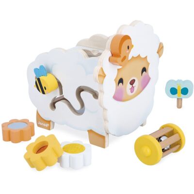 Janod Multi-Activity Sheep attività giocattolo in legno 12m+ 1 pz Janod Multi-Activity Sheep attività giocattolo in legno 12m+ 1 pz
