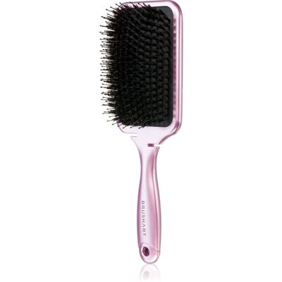BrushArt Hair Boar bristle paddle hairbrush spazzola per capelli con setole di cinghiale Metalic Pink 1 pz BrushArt Hair Boar bristle paddle hairbrush spazzola per capelli con setole di cinghiale Metalic Pink 1 pz