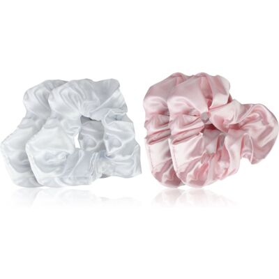 Brushworks Satin Scrunchies Pink & White elastici per capelli Brushworks Satin Scrunchies Pink & White elastici per capelli