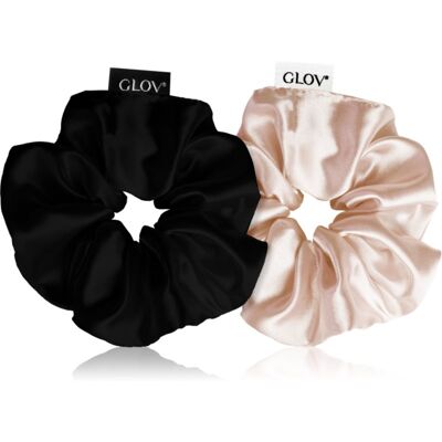 GLOV Satin Scrunchies M Elastici per capelli Sparkling Wine/Black - Elastici per capelli GLOV Satin Scrunchies M Elastici per capelli Sparkling Wine/Black - Elastici per capelli