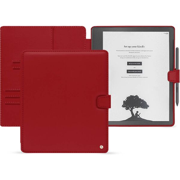 noreve custodia in pelle amazon kindle scribe perpétuelle rouge