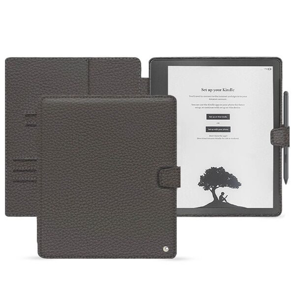 noreve custodia in pelle amazon kindle scribe ambition anthracite