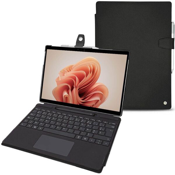 noreve custodia in pelle microsoft surface pro 9 perpétuelle noir