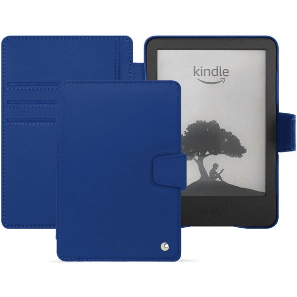 noreve custodia in pelle amazon kindle (2022) perpétuelle bleu océan