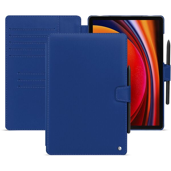 noreve custodia in pelle samsung galaxy tab s9 perpétuelle bleu océan