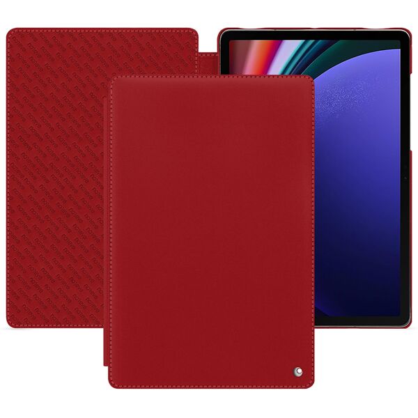 noreve custodia in pelle samsung galaxy tab s9+ perpétuelle rouge