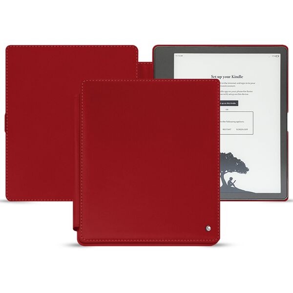 noreve custodia in pelle amazon kindle scribe perpétuelle rouge