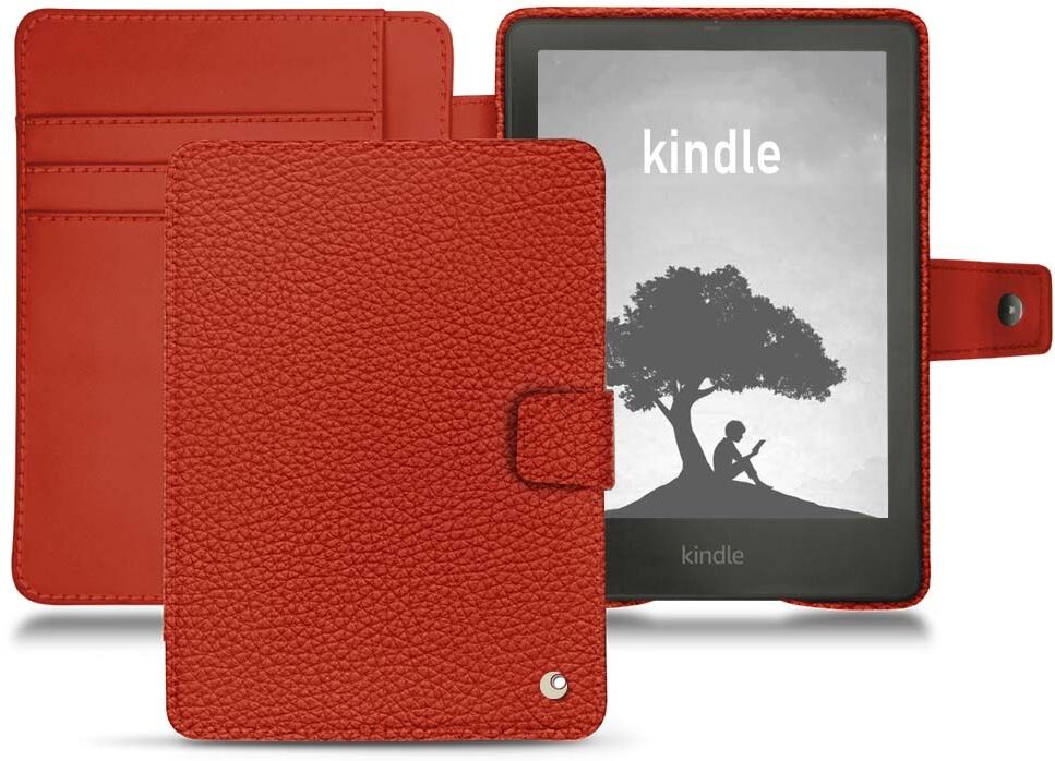 noreve custodia in pelle amazon kindle signature edition ambition papaye