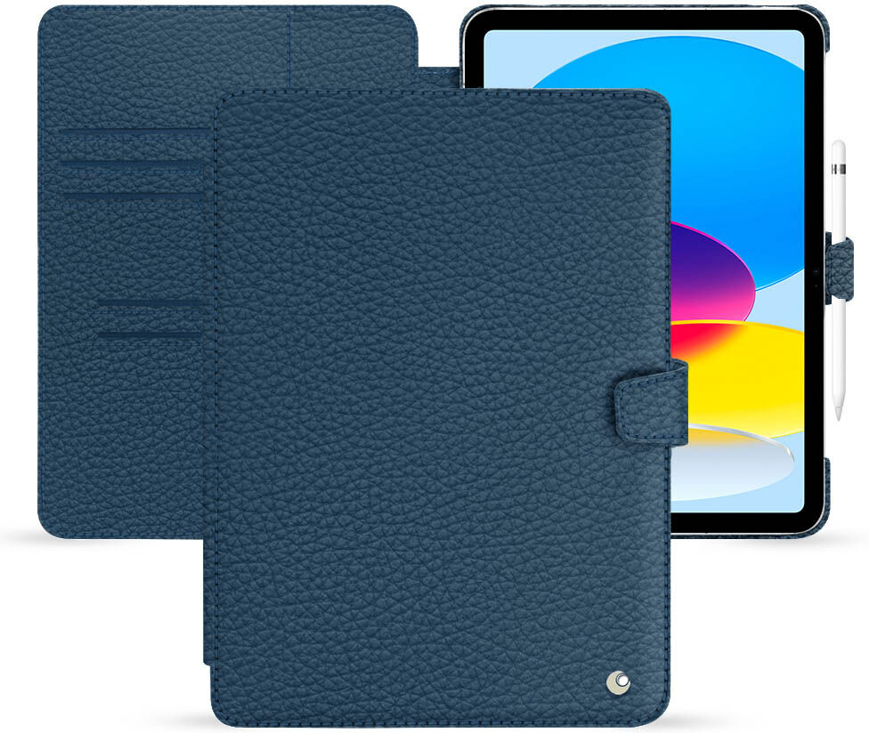 noreve custodia in pelle apple ipad (2022) ambition indigo