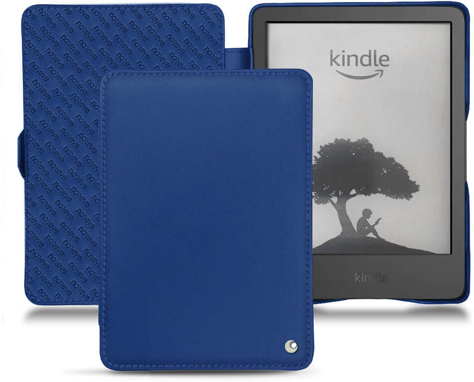 noreve custodia in pelle amazon kindle (2022) perpétuelle bleu océan