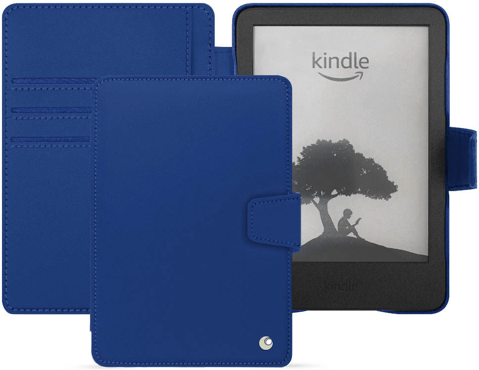 noreve custodia in pelle amazon kindle (2022) perpétuelle bleu océan