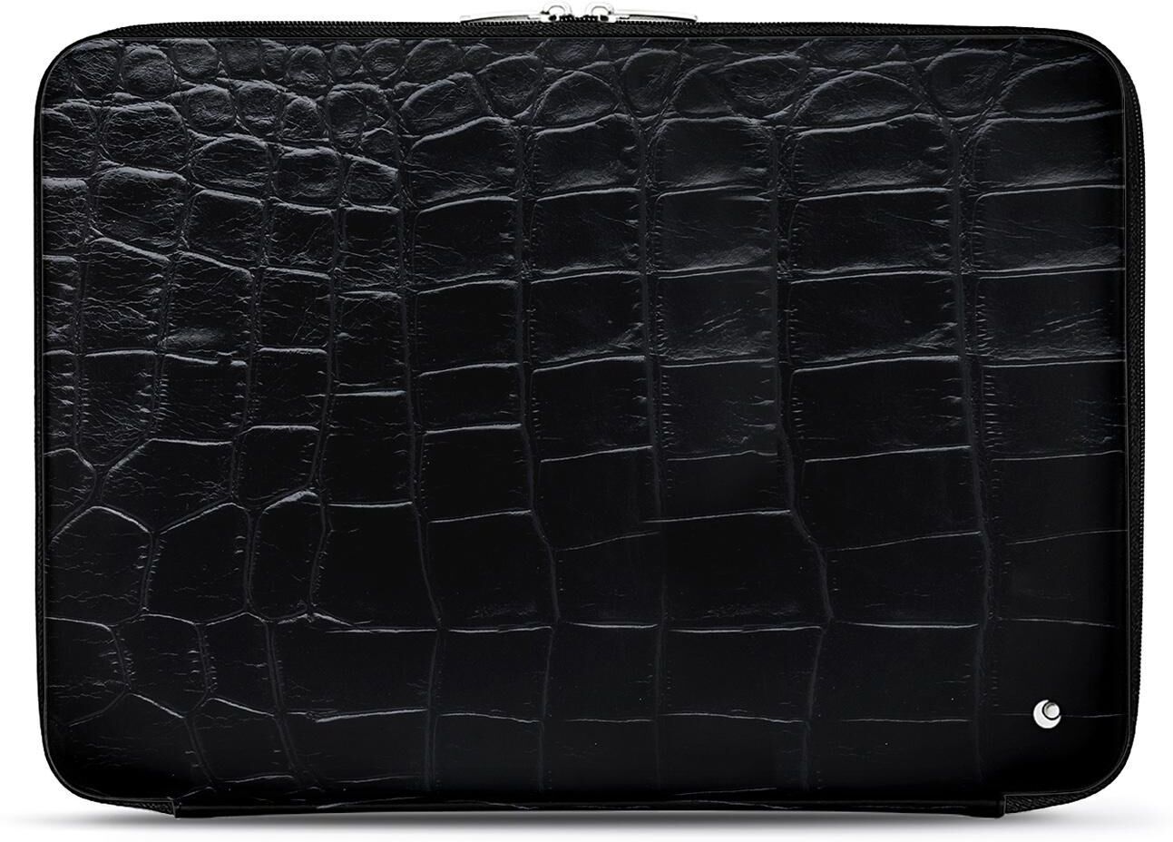 noreve custodia in pelle per computer portatile 15'/16' horizon crocodile nero