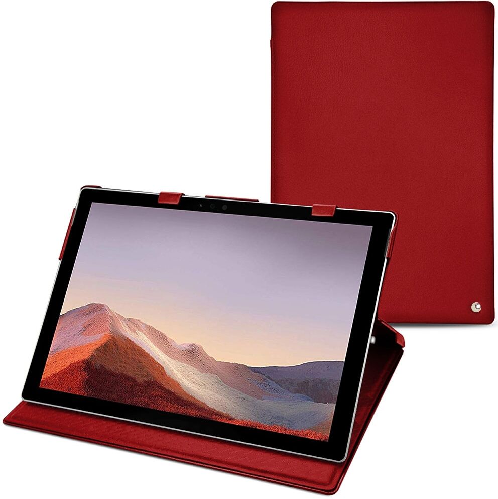 Noreve Custodia in pelle Microsoft Surface Pro 7 Perpétuelle Rouge