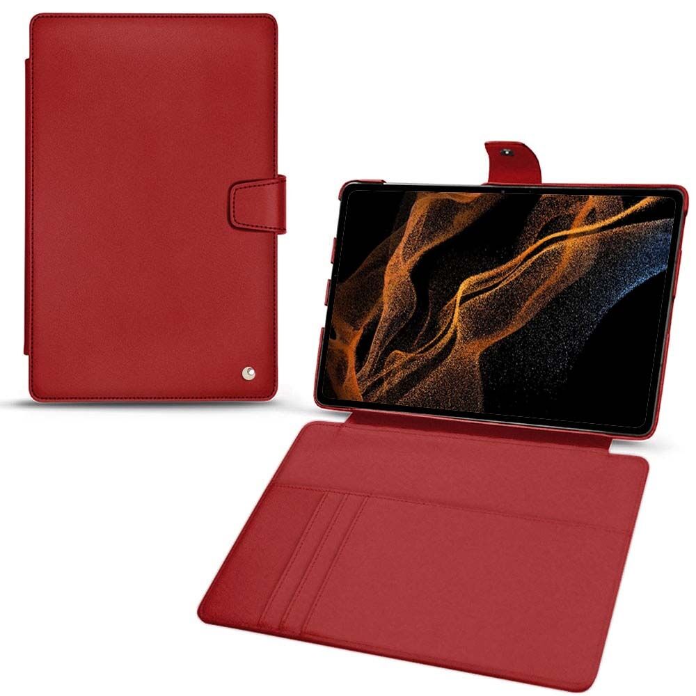 Noreve Custodia in pelle Samsung Galaxy Tab S8+ Perpétuelle Rouge