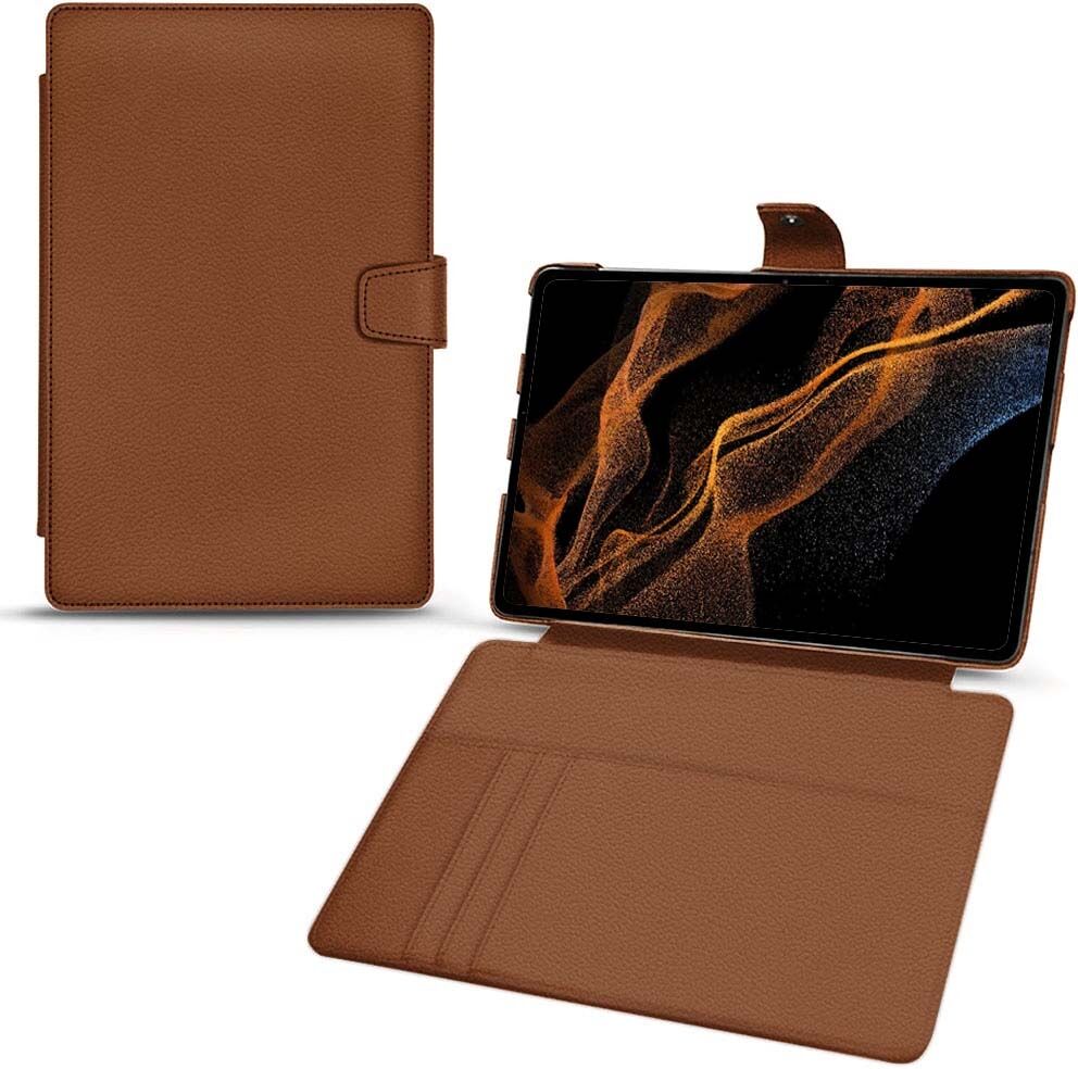 Noreve Custodia in pelle Samsung Galaxy Tab S8+ Évolution Marron PU