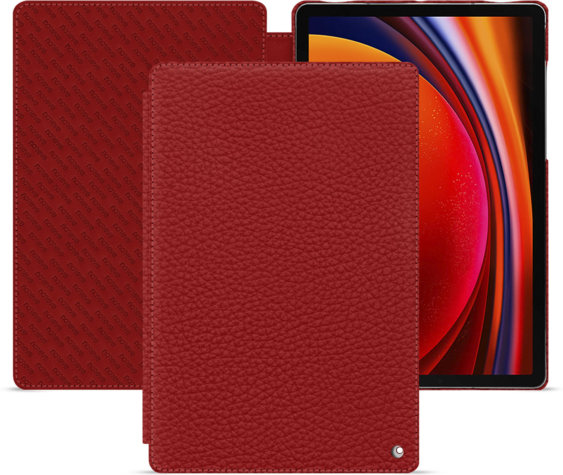 Noreve Custodia in pelle Samsung Galaxy Tab S9 Ambition Tomate