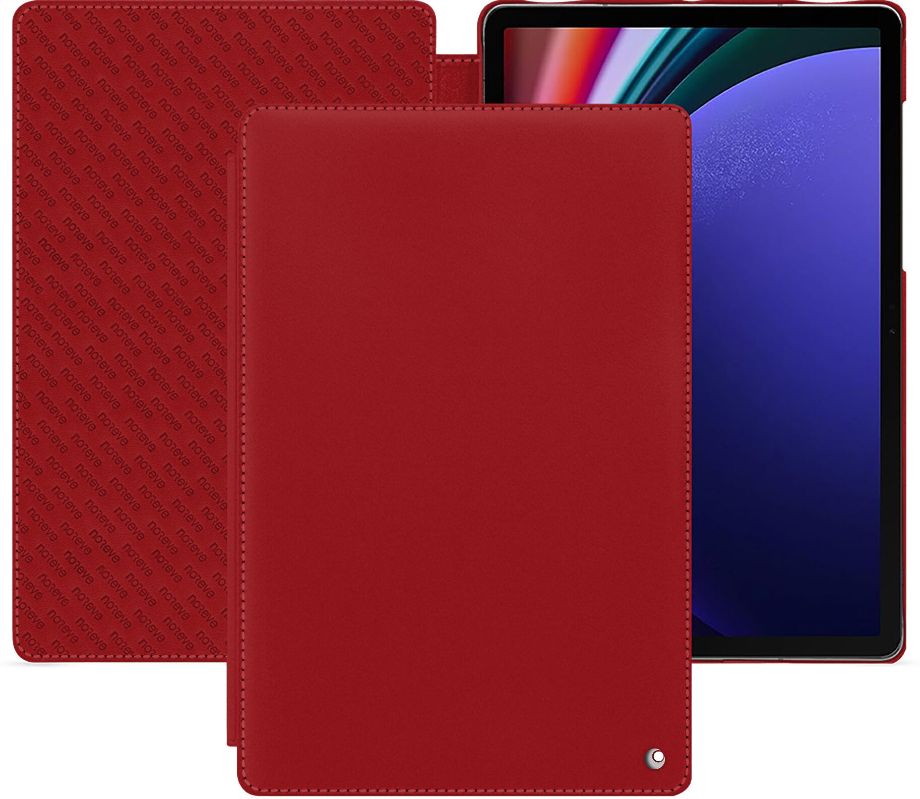 Noreve Custodia in pelle Samsung Galaxy Tab S9+ Perpétuelle Rouge