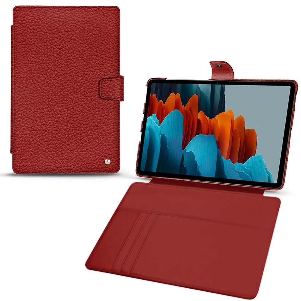 Noreve Custodia in pelle Samsung Galaxy Tab S7+ Ambition Tomate