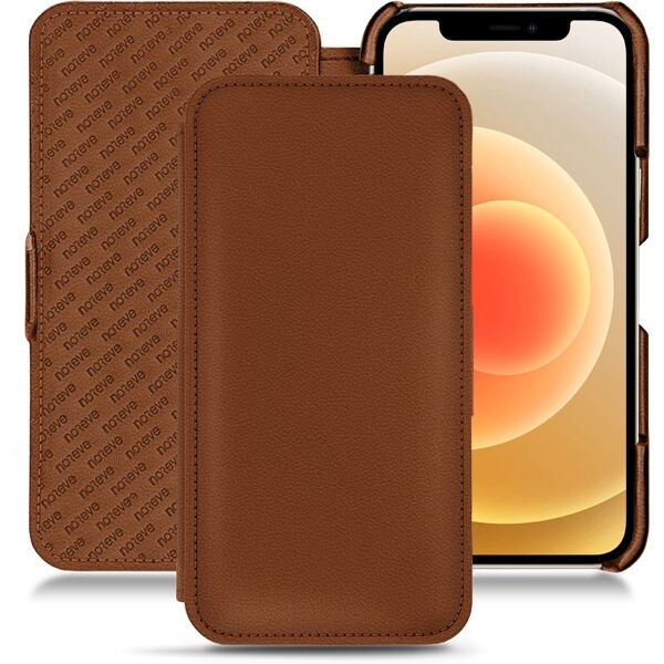 noreve custodia in pelle apple iphone 12 Évolution marron pu