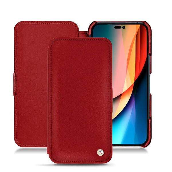 noreve custodia in pelle apple iphone 14 pro perpétuelle rouge