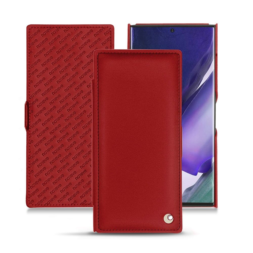 Noreve Custodia in pelle Samsung Galaxy Note20 Ultra Perpétuelle Rouge