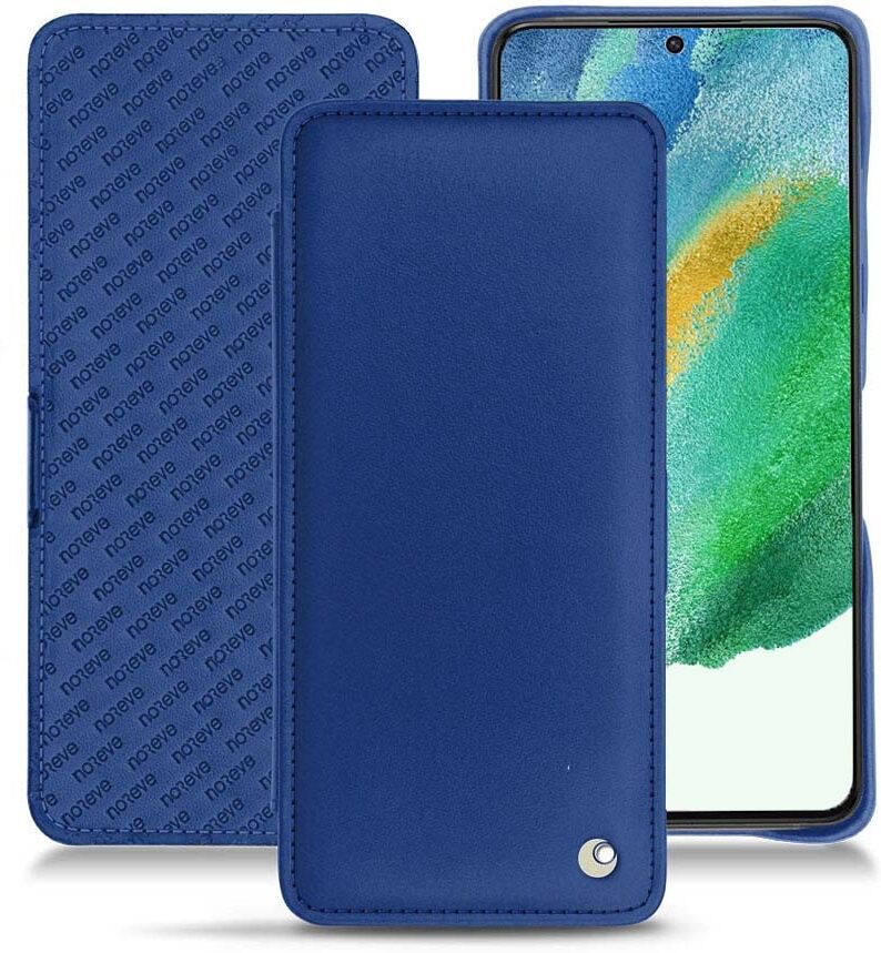 Noreve Custodia in pelle Samsung Galaxy S21 FE Perpétuelle Bleu océan