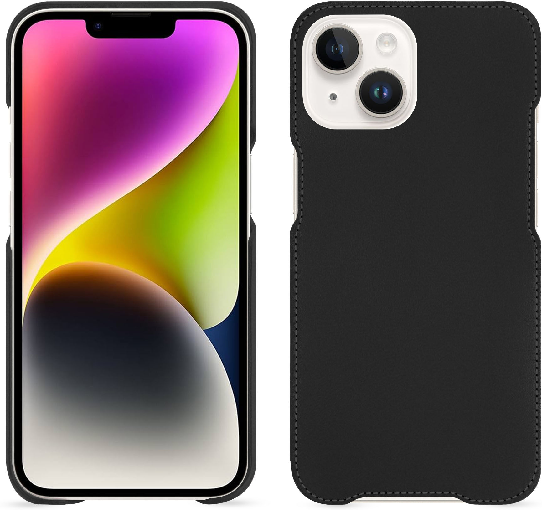 Noreve Custodia in pelle Apple iPhone 15 Plus Perpétuelle Noir