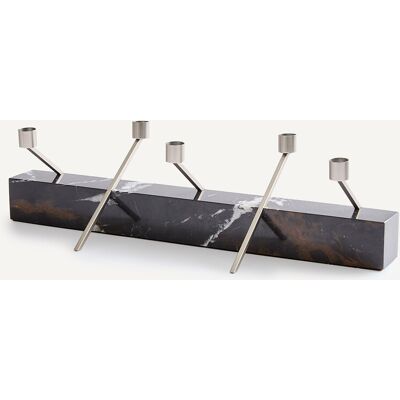 AM.PM Portacandele centrotavola in marmo, altezza 21,3 cm, SEBASTIANO AM.PM Portacandele centrotavola in marmo, altezza 21,3 cm, SEBASTIANO