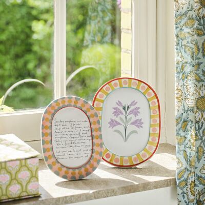 LA REDOUTE INTERIEURS Cornice ovale per foto, in ceramica, 17 x 22 cm, VLADA LA REDOUTE INTERIEURS Cornice ovale per foto, in ceramica, 17 x 22 cm, VLADA