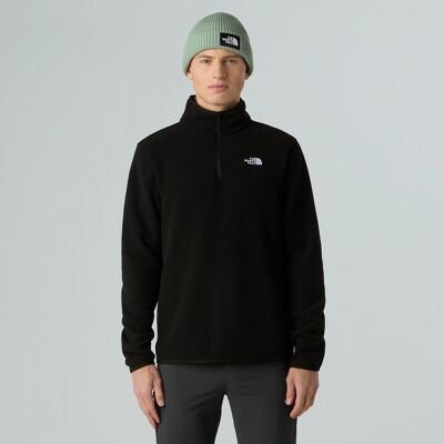 THE NORTH FACE Felpa in pile con mezza cerniera e collo alto con logo THE NORTH FACE Felpa in pile con mezza cerniera e collo alto con logo