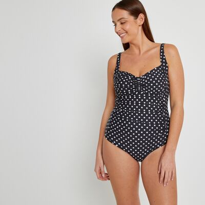 LA REDOUTE COLLECTIONS PLUS Costume da bagno intero a triangolo a pois LA REDOUTE COLLECTIONS PLUS Costume da bagno intero a triangolo a pois