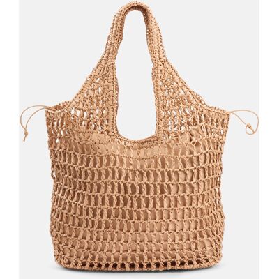 PIECES Borsa shopper in rete, Kamille PIECES Borsa shopper in rete, Kamille