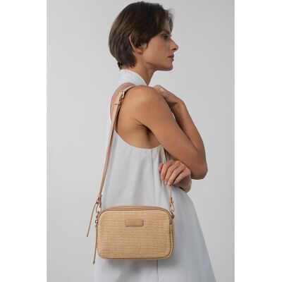 LANCASTER Borsa a mano con zip, MINI OSIER LANCASTER Borsa a mano con zip, MINI OSIER