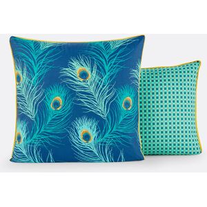 La Redoute Interiors Federa in Percalle di Cotone con Piume di Pavone - Federa La Redoute Interiors Federa in Percalle di Cotone con Piume di Pavone - Federa