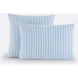 LA REDOUTE INTERIEURS Federa per guanciale in cotone, Soizic blu LA REDOUTE INTERIEURS Federa per guanciale in cotone, Soizic blu