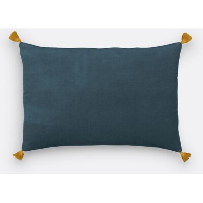 LA REDOUTE INTERIEURS - Velvet Copricuscino - Blu - Copricuscino LA REDOUTE INTERIEURS - Velvet Copricuscino - Blu - Copricuscino
