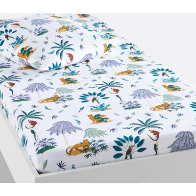 La Redoute Interiors Petite Jungle Lenzuolo in cotone biologico - Biancheria da letto La Redoute Interiors Petite Jungle Lenzuolo in cotone biologico - Biancheria da letto