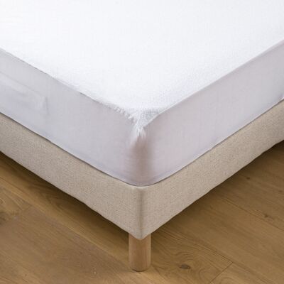 LA REDOUTE INTERIEURS Coprimaterasso, spugna di cotone antiacaro, impermeabile, altezza massima 25 cm LA REDOUTE INTERIEURS Coprimaterasso, spugna di cotone antiacaro, impermeabile, altezza massima 25 cm