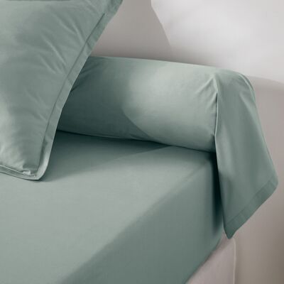 LA REDOUTE INTERIEURS Federa in percalle di cotone - Verde - 85x185cm LA REDOUTE INTERIEURS Federa in percalle di cotone - Verde - 85x185cm
