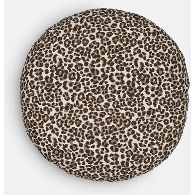 LA REDOUTE INTERIEURS Cuscino rotondo stampa leopardata, Aretha LA REDOUTE INTERIEURS Cuscino rotondo stampa leopardata, Aretha